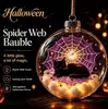 Esfera brillante de Halloween de producto nuevo transfronterizo, decoración popular de Halloween, bola de Navidad transparente e interesante