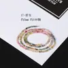 7A Espinélio Natural Água-marinha Turmalina Prehnita Lápis-lazúli Malaquita Pulseira de Contas Soltas Citrino Amarelo Pulseira Facetada