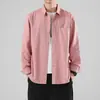 Ropa de Hombre Shanggu 2026 Nuevo Estilo Japonés Manga Larga Algodón Puro Camisa Marca de Tendencia Ropa de Trabajo Versátil Moda Estilo Hong Kong Modelo de Hombre