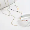 Collar Francés de Alta Gama Colorido Dopamina Forma Irregular Temperamento Sencillo Versátil Diseño de Nicho Apilamiento