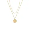 Collar Colgante de Moneda Europea y Americana de Amazon Cadena de Moda Abierta en Capas Tendencia Joyería de Cadena Regalo para Mujeres