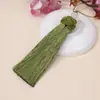 Borla de Seda de Hielo Corta y Gruesa de 10 cm Colgante Exquisito para Coche Colgante de Ventilador Linterna Marcador de Libros Decoración de Escritorio Fabricante Venta al por Mayor