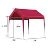 Estacionamiento móvil con toldo grande para exteriores, cobertizo para autos, puesto, carpa con sombrilla de cuatro patas, carpa para mercado, cobertizo con toldo