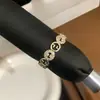 Anel Geométrico Ajustável de Moeda de Cobre da Sorte Personalizado Transfronteiriço, Luxo Leve, Sensação Única e de Alto Padrão, Joia Versátil para Mulheres