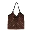 Bolsa de Lona con Rayas y Lunares para Mujer, Nueva Colección Otoño 2026, Bolso Cruzado Grande de Alta Capacidad para el Trabajo, Bolso de Hombro para el Día a Día