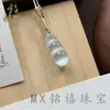 Nuevo Producto de Comercio Exterior Transfronterizo: Collar Estilo Luna de Ojo de Gato Natural, Naturalmente Elegante y Hermoso, Colgante de Buda, Descuento por Cantidad Grande