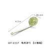 10 Colheres de Melamina Estilo Japonês Casco de Tartaruga para Uso Comercial, Colheres Longas para Hot Pot Picante e Sopas de Macarrão, Colheres de Sopa Grandes de Plástico com Cabo Longo