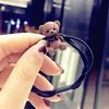 Cuerda para el cabello con forma de oso de dibujos animados de metal pintado estilo Dongdaemun coreano, accesorios para el cabello con forma de bola de tendón de goma para celebridades de Internet para mujeres