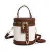 Bolso tipo cubo de diseño nicho coreano para mujer, cruzado, tacto de alta gama, bolso de mano, bolso tote pequeño, exquisito, versátil, bolso para mujer para ir al trabajo