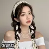 Faixa de Cabelo Trançada Floral Super Fada Retrô para Mulheres, Faixa de Cabelo de Fita All-In-One de Alta Moda, Lenço de Seda, Prendedor de Cabelo, Acessórios de Cabelo, Faixa de Cabelo