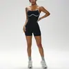 Falda Deportiva Cruzada de Nuevo Estilo con Color Contrastante para Yoga, Deportes, Tenis, Antiexposición, Fitness, Running, Ajustada, Mono de Yoga