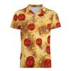Camisa polo masculina de golfe de fábrica, camiseta esportiva de manga curta, camisa com gola polo