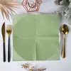 Toalhas de Papel Descartáveis Cor Sólida Estilo Natural Venda por Atacado Decoração de Mesa de Festa Estilo Europeu e Americano Amazon Transfronteiriça