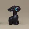Peça de Mão Gato Tsundere com Costas Arqueadas Esculpida em Sândalo Verde, Hipopótamo Pequeno, Mesa de Sala de Estar, Escritório Decoração para Casa Presente