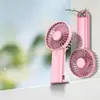 Ventilador de Mano Pequeño Transfronterizo USB Mini Silencioso Viento Fuerte Ventilador Portátil Recargable con Logo Personalizable