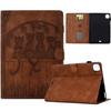 Funda de Cuero Adecuada para Tableta iPad Pro 11 Piel con Sensación Mate Grabada Gato Portatarjetas Samsung Tab S11 Hd8