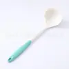 Juego de Utensilios de Cocina de Silicona, Cuchara para Sopa, Espátula, Sartén Antiadherente, Resistente a Altas Temperaturas, Juego de Utensilios de Cocina de Silicona para Uso Doméstico