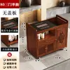 Mesa de Té Móvil, Mesa de Té Pequeña para Uso Doméstico, Nuevo Juego de Té Kung Fu Estilo Chino, Tetera Integrada, Gabinete de Té, Carrito de Té, Mesa de Té