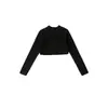 Disfraces de Jazz para Niñas de Otoño Atuendos de Performance Geniales y Modernos Estilo Motociclista Negro Conjunto Oscuro con Cadena Ropa de Performance Infantil