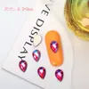 Chica Celebrante Cibernética Color Fondo Plano Diamante Caído Accesorios para Uñas Super Flash Vidrio Multicorte Diamante Cristalino Accesorios para Arte de Uñas