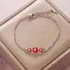 Retención de Color Galvanizado Ojo de Diablo Trébol de Cuatro Hojas Ojo de Diamante Pulsera Moda Femenina Simple Comercio Electrónico Transfronterizo Joyería Comercio Exterior