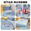 Inverno Veludo de Leite Veludo Coral Cama Conjunto de Quatro Peças Cobertor de Flanela Dupla Face Lençóis de Cama Lençóis de Cama Conjunto de Três Peças Espesso