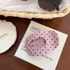 Presilha de Cabelo Doce Floral de Abalone Infantil para Meninas, Presilha de Cabelo Versátil para o Dia a Dia Sem Metal, Presilha de Garra Oval Grande Retrô
