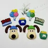Decoración de Funda de Teléfono de Perro Volador de Epoxi de PVC Parche de Goma Suave Amuletos para Zuecos Accesorios DIY para Botellas de Agua Pegatinas 3D