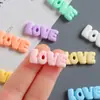 Letras Inglesas de Dibujos Animados Amor Accesorios de Resina Fabricación DIY Pegamento de Crema Pinzas para el Cabello Funda de Teléfono Hebilla de Zapato Materiales para Joyería