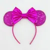 AliExpress novos acessórios de cabelo europeus e americanos laço de 5 polegadas faixa de cabeça Mickey faixa de cabeça com lantejoulas do Mickey Mouse acessórios de cabelo em estoque