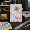 Agenda semanal transfronteriza 2026-2027, agenda de mitad de año, agenda floral, cuaderno en inglés, personalizable