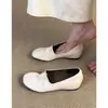 Zapatos Planos de Mujer Chuyuji, Sencillos, sin Cordones, Punta Redonda, con Aumento Interno de Altura, Zapatos Casuales de Piel