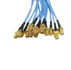 50ohm (670-086SXE)Cable adaptador coaxial RF RG405 SMA macho a macho FEP semiblando azul