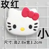 Dibujos Animados Amor KT Hello Kitty Letra PVC Goma Suave Accesorios DIY Funda para Teléfono Móvil Zapatillas Funda para iPad Piezas Decorativas para Taza de Agua