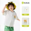 [100% Algodón] Camiseta Infantil Dudu 100% Algodón Verano Niños Manga Corta Estilo Delgado Ropa de Verano para Niñas Tops para Bebés