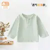 Ropa para Niños Jingqi Primavera Verano Bebé Infantil Camiseta Ligera Transpirable de Manga Larga Estilo Princesa para Bebé Capa Base
