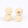 Contas redondas com furo passante para parafuso 12-22mm contas com fio de lótus acessórios para joias diy contas redondas com furo para fio fabricantes atacado