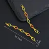 Corrente de Extensão para Acessório de Pulseira Trançada DIY Fashion Esmaltada Estilo Antigo Banhada a Ouro Prata S925 Completa "Dinheiro a Caminho"