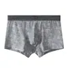 Atacado de cuecas masculinas de algodão estampadas Huajielong, cintura média simples, tamanho grande, cuecas masculinas respiráveis, disponíveis para dropshipping