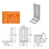 Conector de Soporte de Estante de Perfil de Aluminio 20/30/40 Perfil de Soporte de Marco Lado Exterior Tablero de Escritorio Tablero de Madera Pieza de Fijación