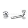 F136 Titânio 14G Bolo Redondo Genital em L Anel de Umbigo Clavo de Umbigo Liga de Titânio G23 Joias para Piercing Corporal