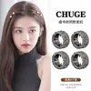 Mismo Anillo Metálico Pequeño con Incrustaciones de Diamantes de Tres Filas de Yu Shuxin Hebilla para el Cabello Pinza para Flequillo Pinza Lateral para la Frente Popular de Gama Alta