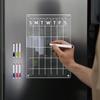 Tyu047-088 Magnético Transparente Acrílico Estéreo Plan Semanal Nota Tablero de Mensajes Magnético Borrable Imán para Refrigerador