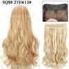 Fabricante de Cortina de Cabello para Peluca Venta al por Mayor Comercio Exterior Transfronterizo Ola Grande Fibra Química Hilo de Pesca Cortina de Cabello Rizado Extensión de Cabello Sin Costuras Pieza de Peluca
