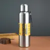 Taza Aislada Transfronteriza, Botella de Agua Deportiva de Gran Capacidad, Botella de Acero Inoxidable 304 para Viaje en Coche, Vaso de Agua Portátil para Exteriores para Hombres y Mujeres