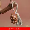 Colgante de llavero DIY estilo Tang de los Doce Zodíacos, charm para bolso, colgante, regalo de artesanía de madera estilo chino