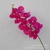 Nueva Flor Artificial Impresa en 3D Phalaenopsis de 9 Cabezas Boda Muebles para el Hogar Flor Artificial Decorativa Flor de Exportación de Película al Tacto