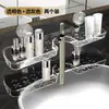 Estante de Almacenamiento para Grifo con Ventosa Organizador de Pared para Baño sin Taladro para Lavabo