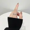 Anillo de Mariposa con Diamantes Brillantes para Mujer, Anillo Abierto Ajustable para el Dedo Índice, Diseño de Nicho con Acabado de Alta Gama, Anillo de Cola, Accesorio Estilo Ins