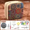 Bolsa de Almacenamiento Portátil para Costura, Kit de Herramientas para Manualidades y Tejido de Uso Doméstico, Caja de Costura de Viaje, Kit de Costura